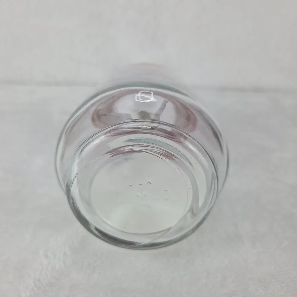 Vintage Gemco Glass Nut Chopper Retro Pink Lid Manual Food Chopper USA
